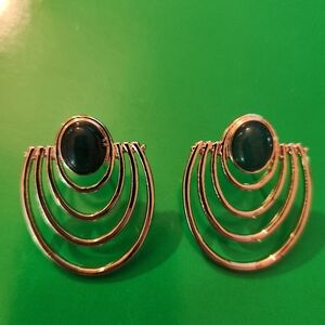 Gemstone statement earrings